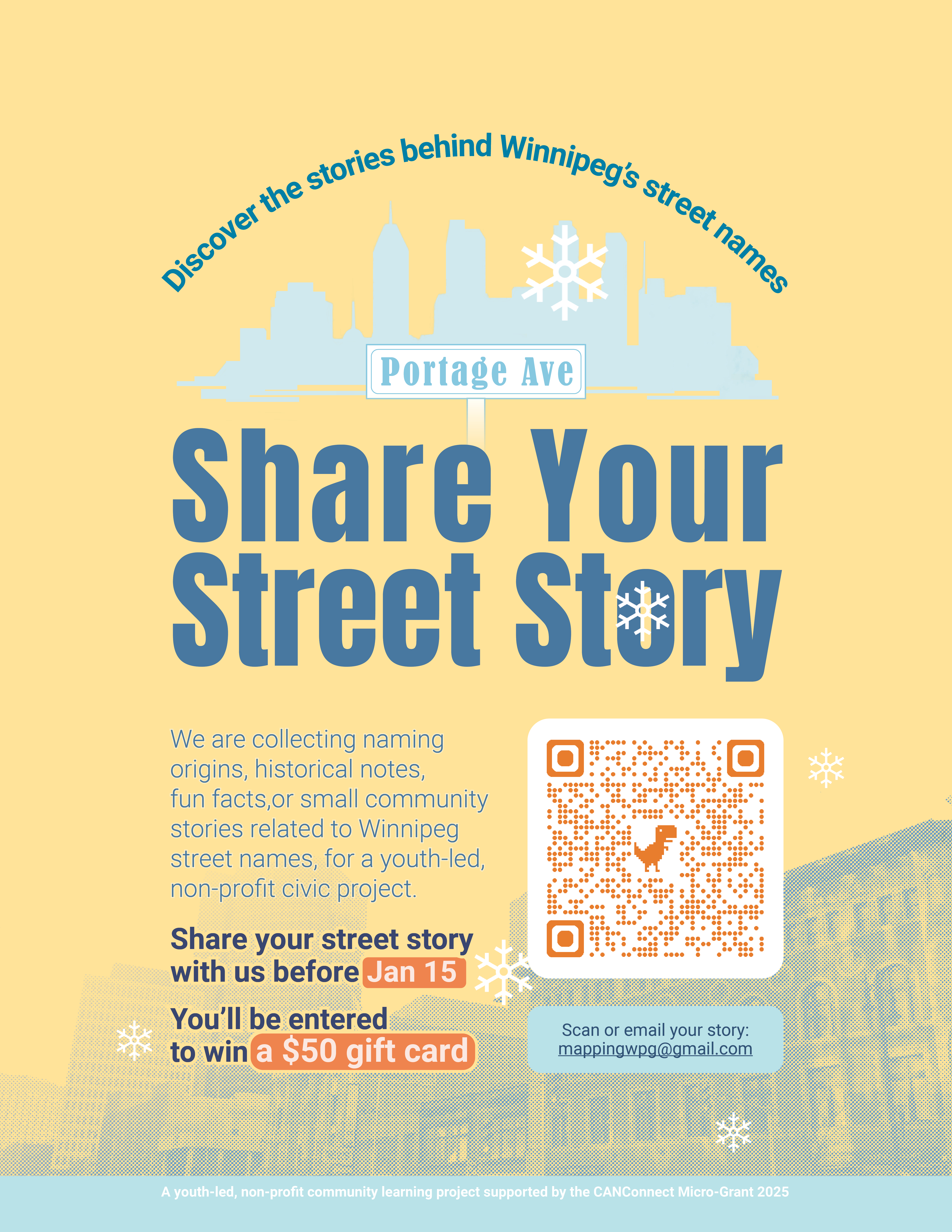 Mapping Winnipeg outreach poster